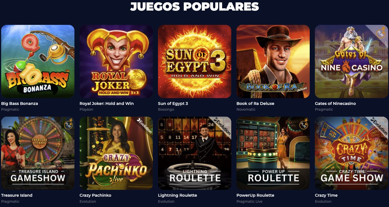 Nine Casino - Nuestro Software